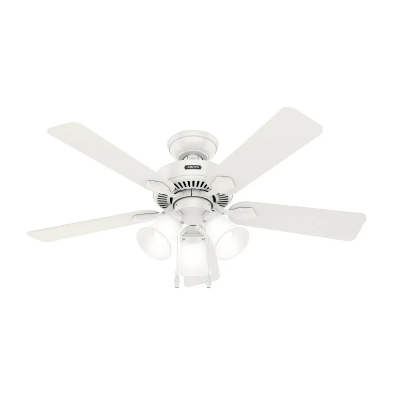 Fresh White 44"Ceiling Fan from the Swanson Collection