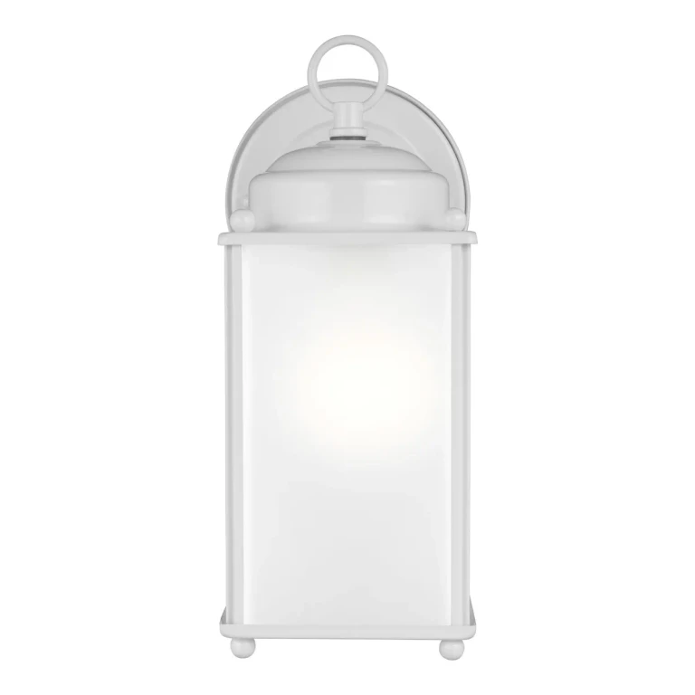 New Castle Outdoor Wall Light in White
