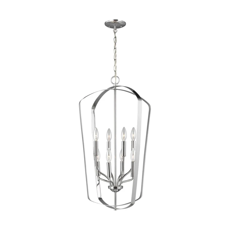 Romee 8-Light Foyer Light in Chrome
