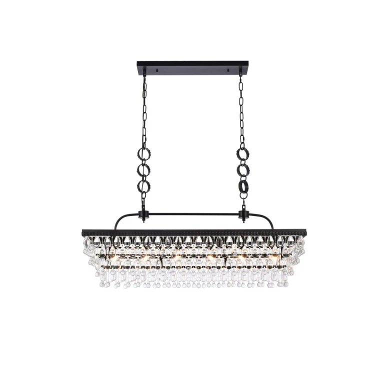 Black Six Light Pendant from the Nordic Collection