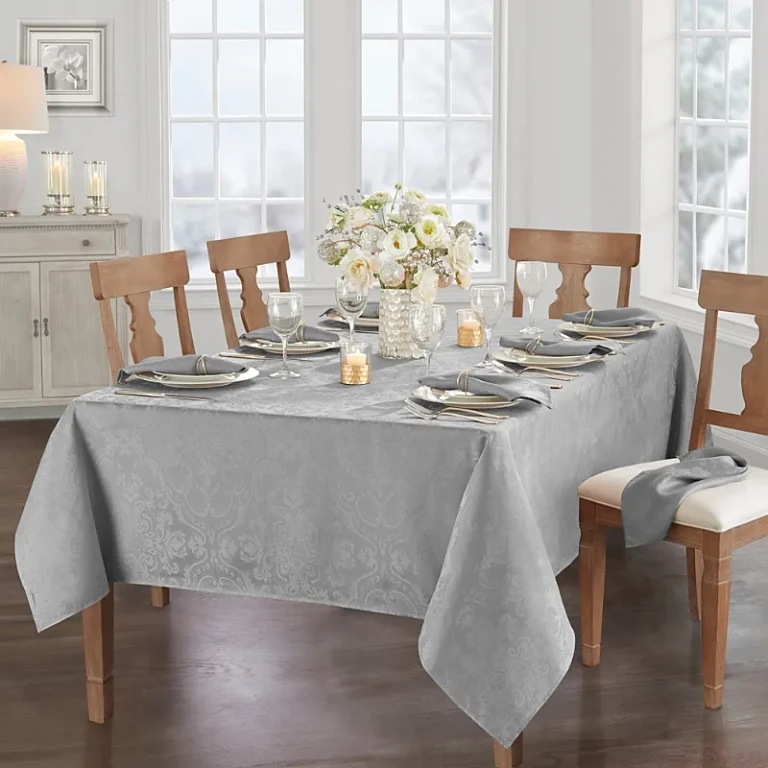 Elrene Caiden Elegance Damask Oblong Tablecloth, 60 x 84