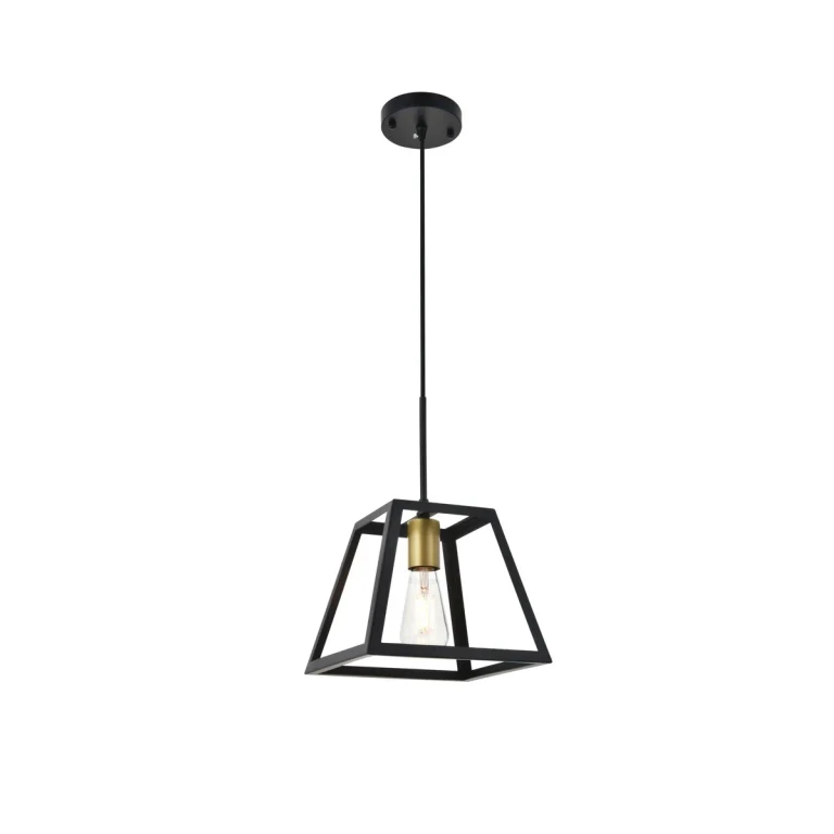 brass One Light Pendant from the Resolute Collection