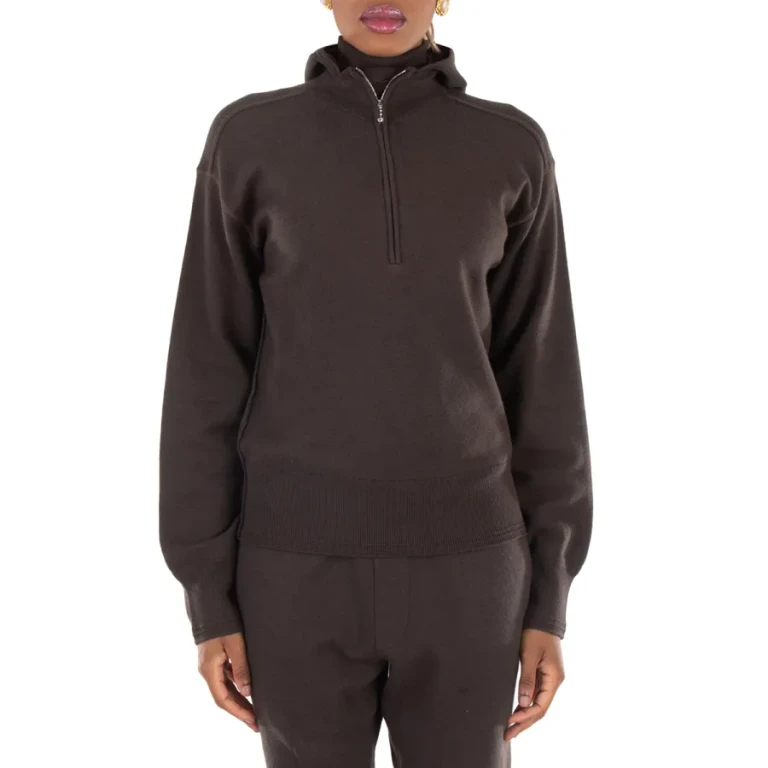 Burberry Long Sleeve Short Zip Hoodie