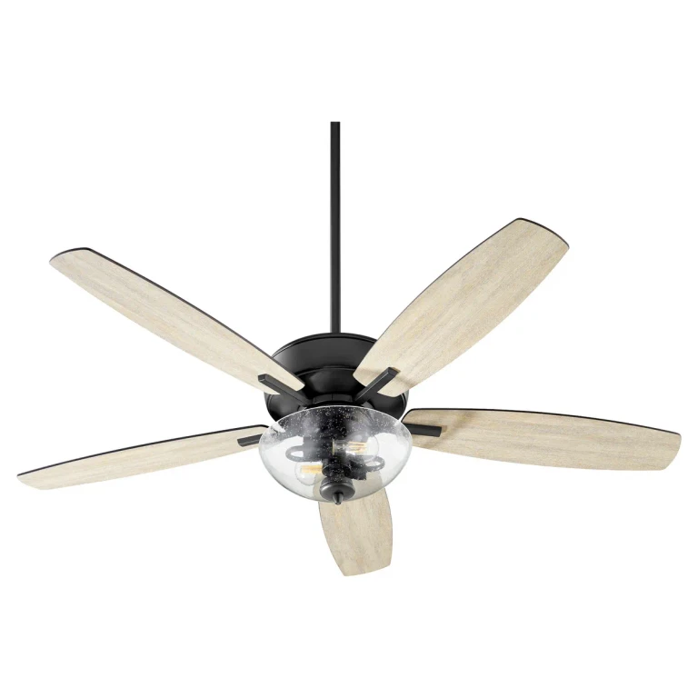 Textured Black 52"Ceiling Fan from the Breeze Collection