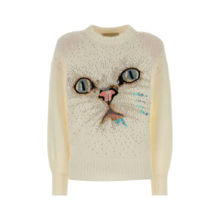 Alessandra Rich Cardigan - Blanc