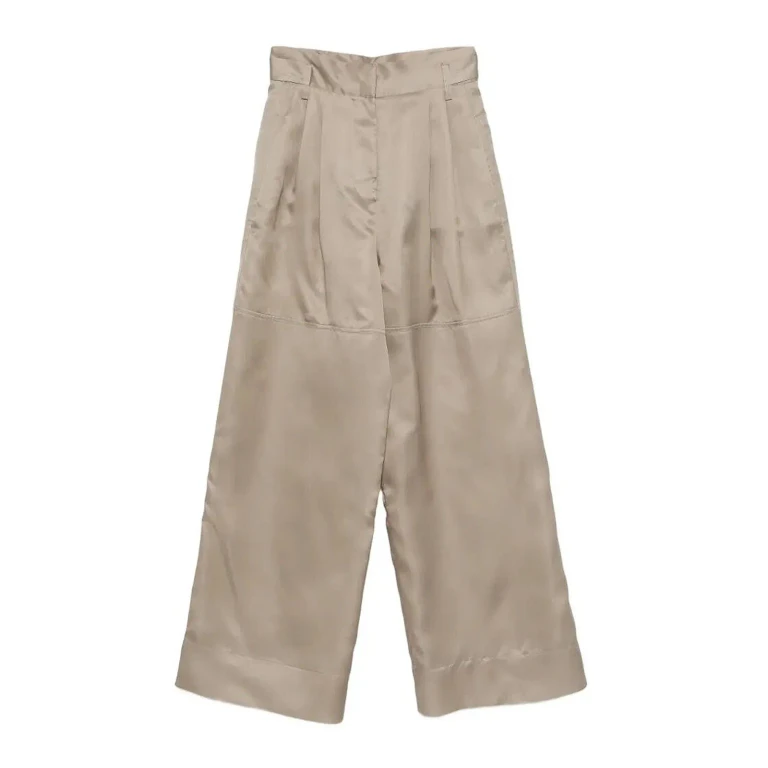 Alberta Ferretti Pantalons Décontractés - Gris