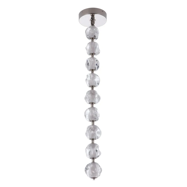 Polished Nickel LED Pendant from the Jackie Collection