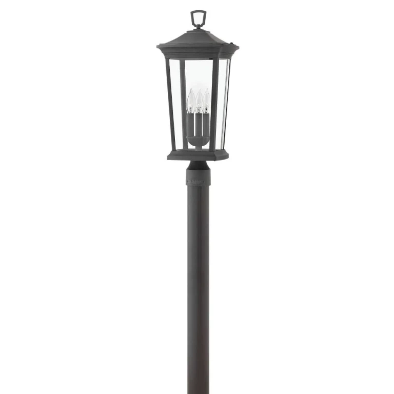 Museum Black LED Post Top Pier Mount from the Bromley Collection