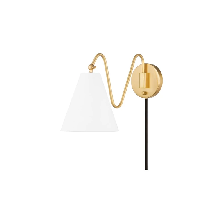 Mitzi Onda Wall Sconce in Aged Brass