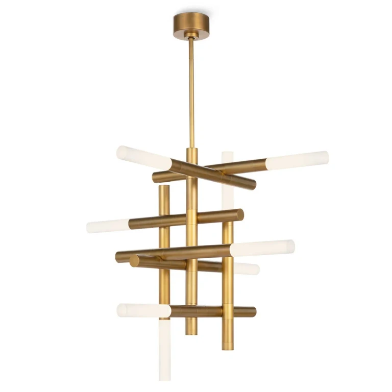 Natural Brass Chandelier from the Cass Collection