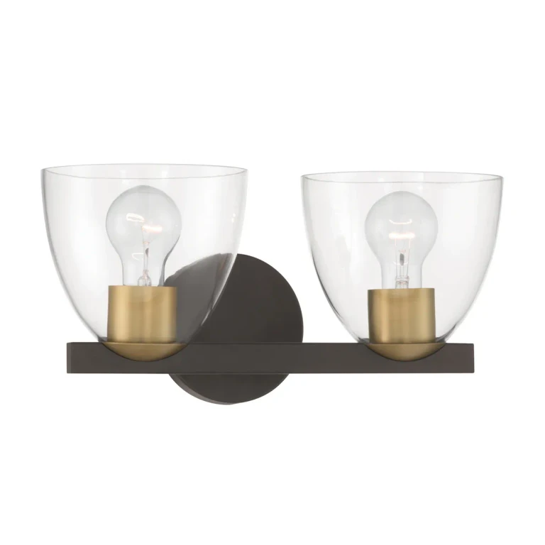 Dark Bronze Bathroom Vanity Light from the Noellea Collection
