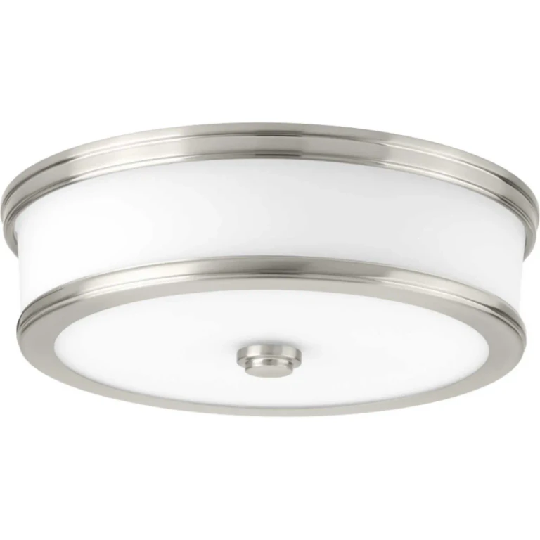 Brushed Nickel LED Flush Mount from the Bezel Led Collection