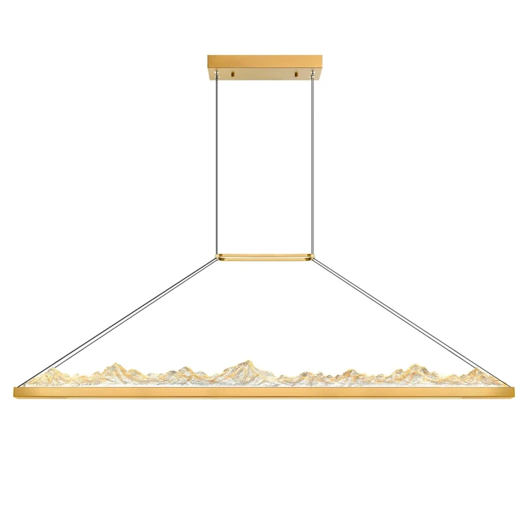 Brass LED Chandelier from the Himalayas Collection