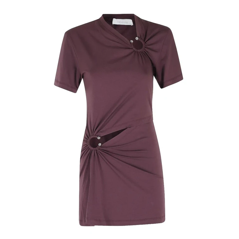 Rabanne Robe Courte - Rouge