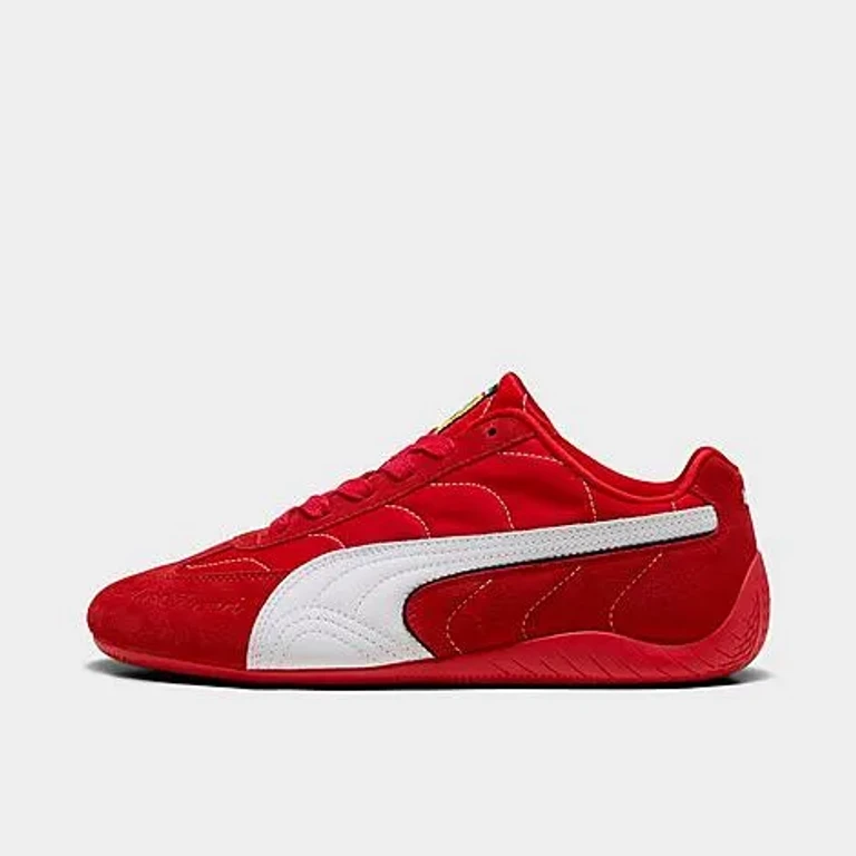 Men's Puma Ferrari Monza Speedcat Casual Shoes in Rosso Corsa/Puma White/Puma Black Size: 7.5