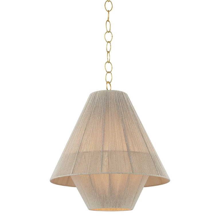 Aged Brass Pendant from the Eleanor Collection