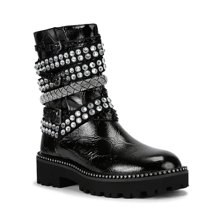 Kurt Geiger London Women's Strappy Studded Boots
