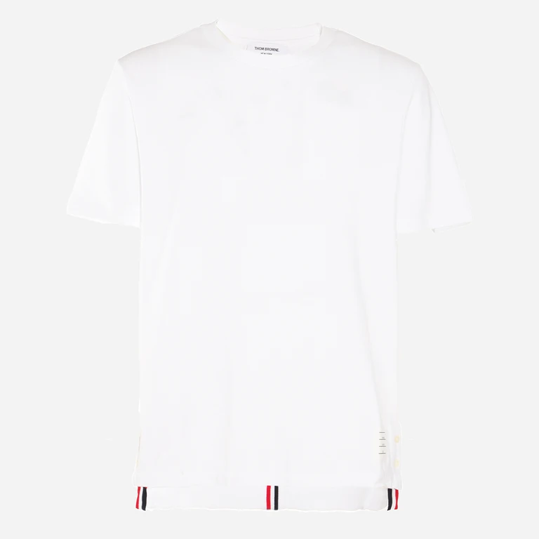 Thom Browne T-shirts and Polos White _100 % Co - Men