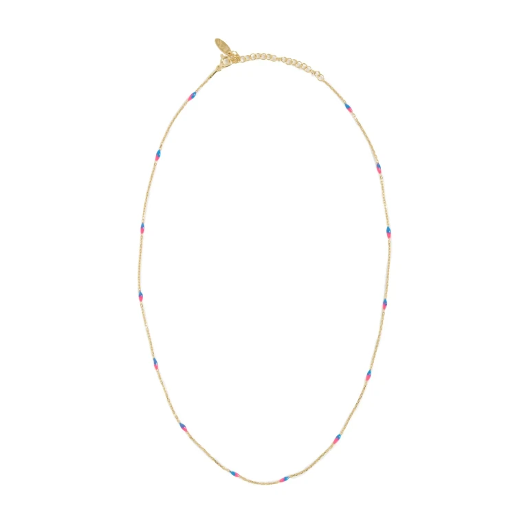 Maison Irem Corsica Necklace Blue/Pink One Size
