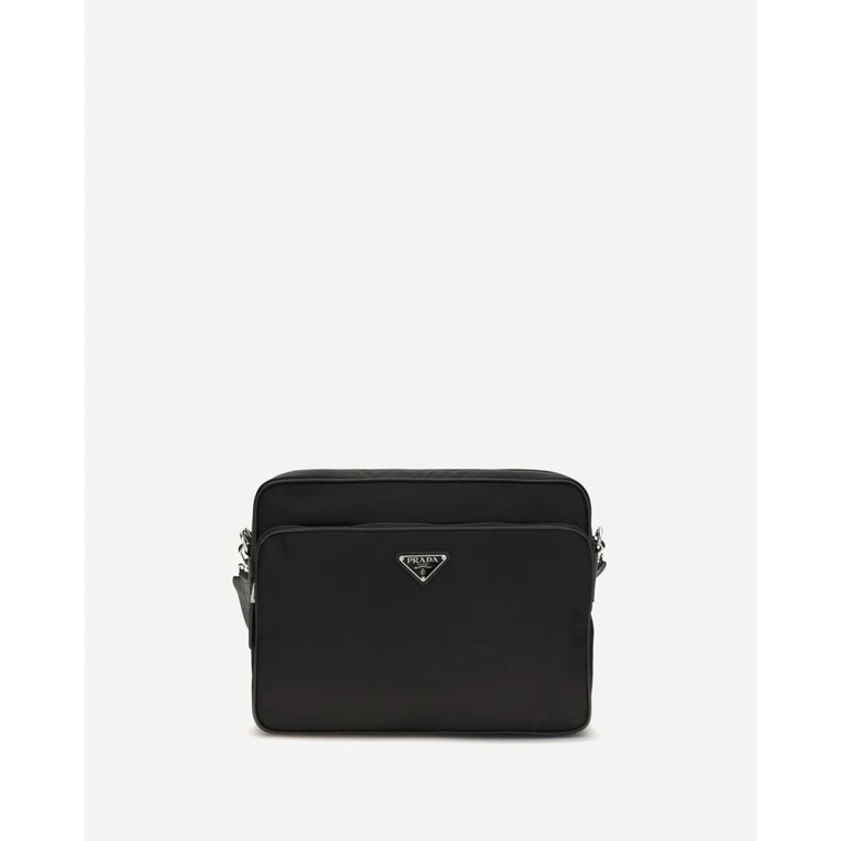 PRADA Re-Nylon and leather Shoulder Bag Male UNI