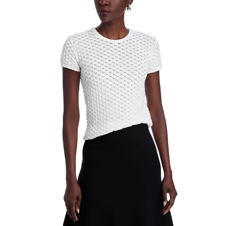 Proenza Schouler White Label Quincy Crocheted Top