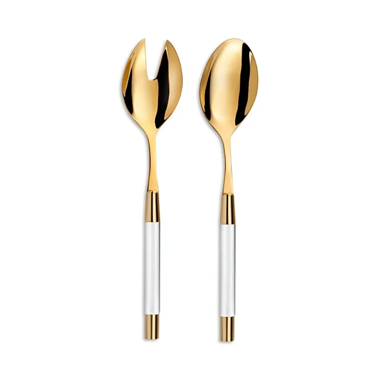 Capdeco Zoe Gold Tone Salad Servers