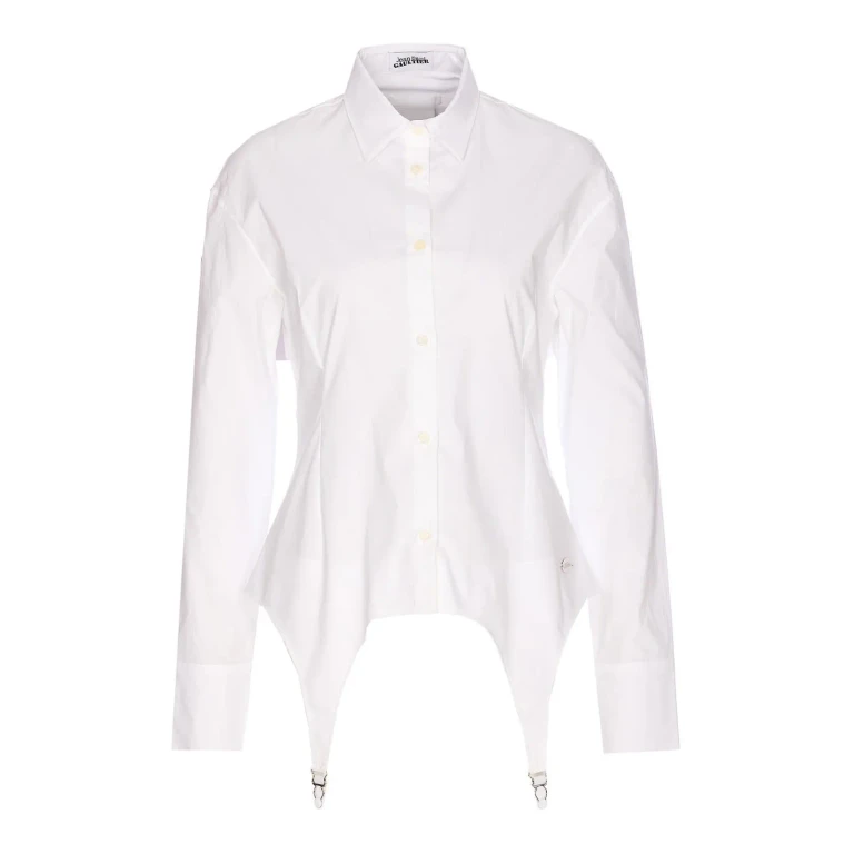 Jean Paul Gaultier Jaretekkes Button-front Logo-plaque Shirt