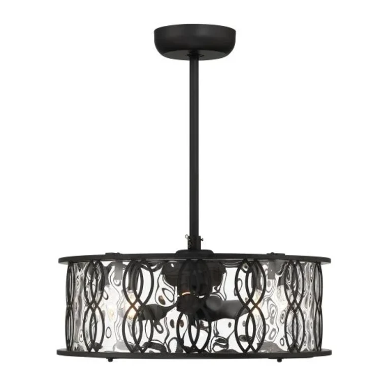 Snowden 5-Light LED Fandelier in Matte Black