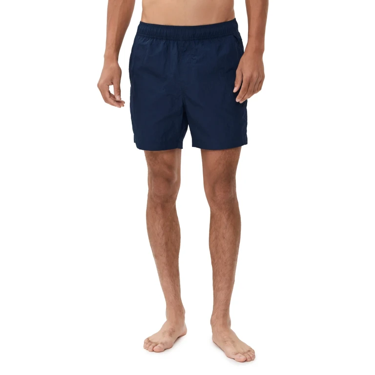 Onia Nylon Crinkle Swim Trunks Stone XXL