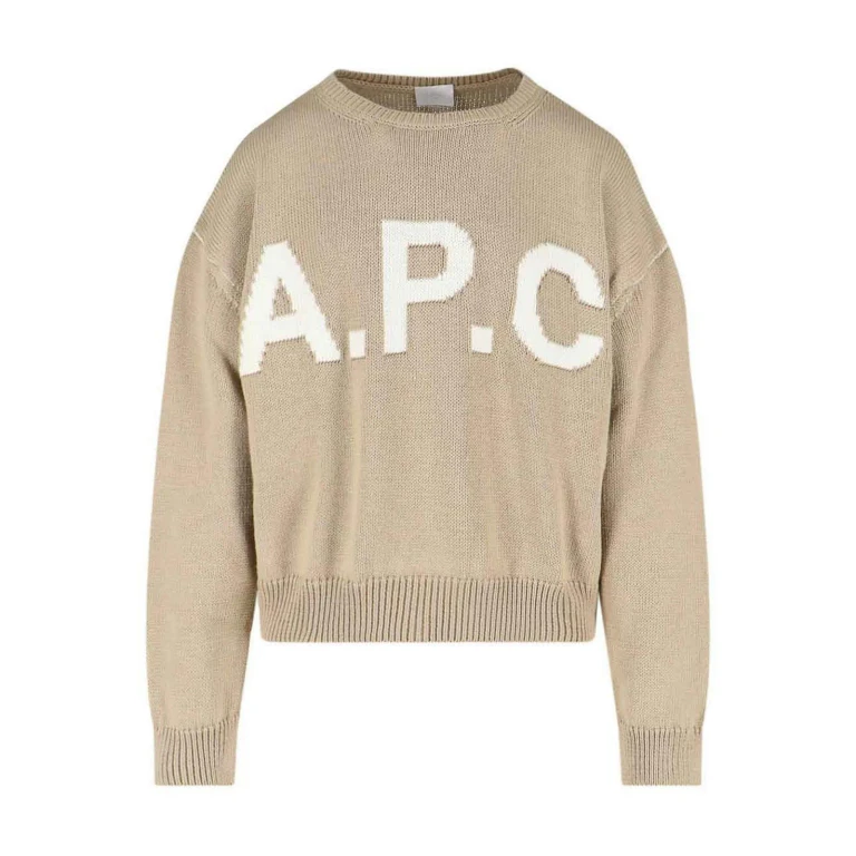 A. P.C. Pull Col Rond - Beige