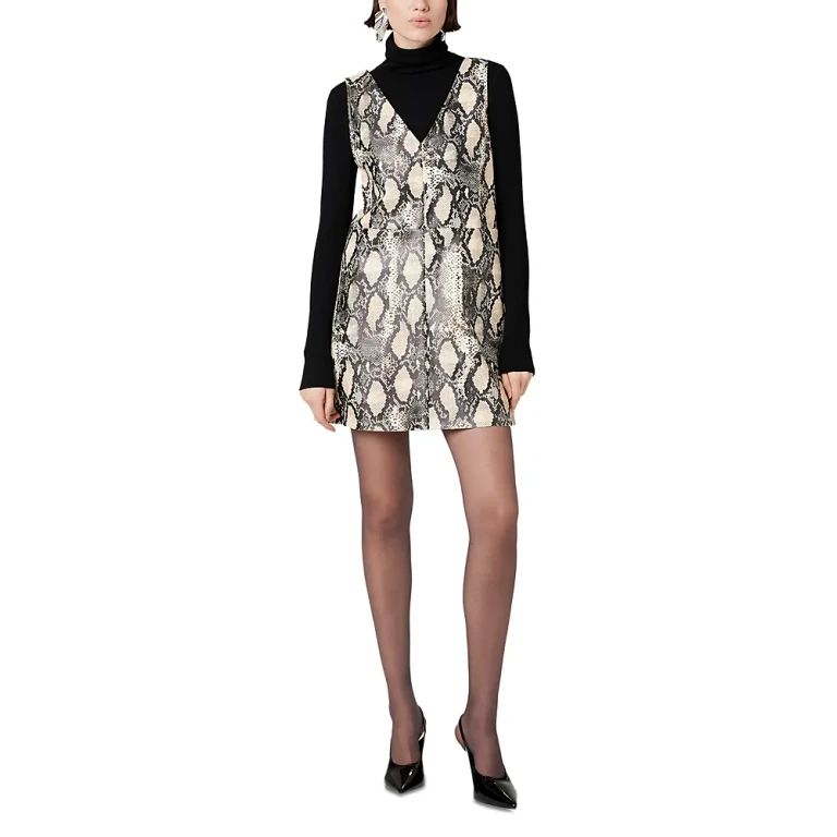 Toccin Malia Faux Leather Mini Dress