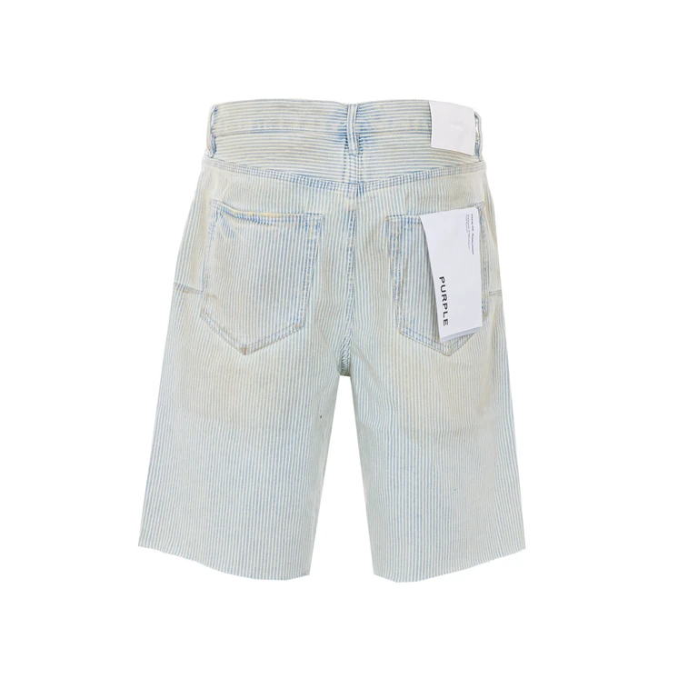 Purple Brand Shorts Blue Cotton - Men