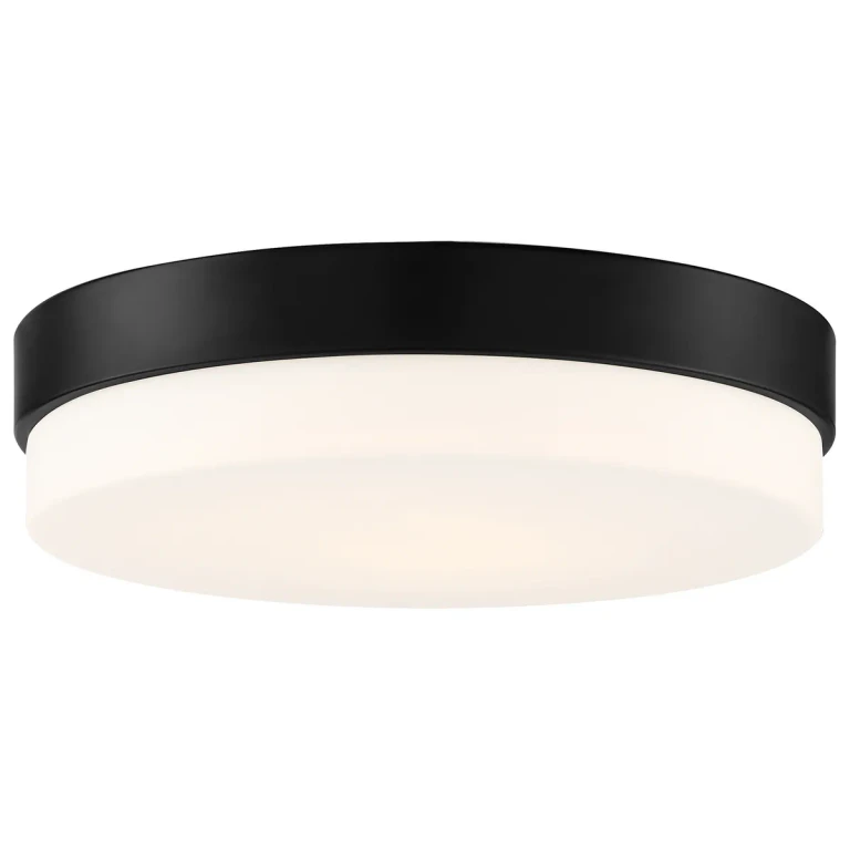 Matte Black LED Flush Mount from the Roma Collection