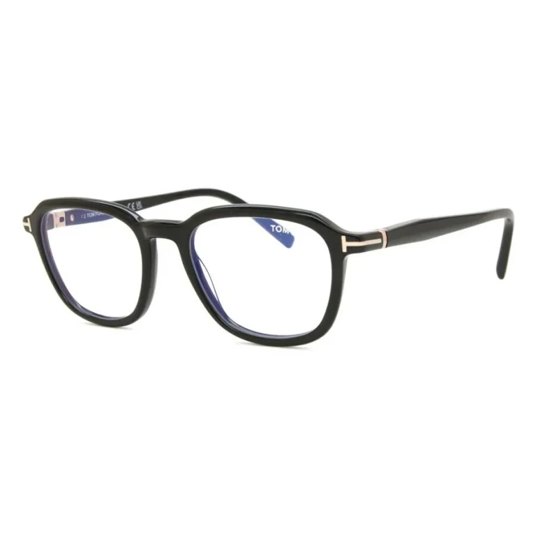 Tom Ford Blue Light Block Square Mens Eyeglasses FT5980-B 001 51