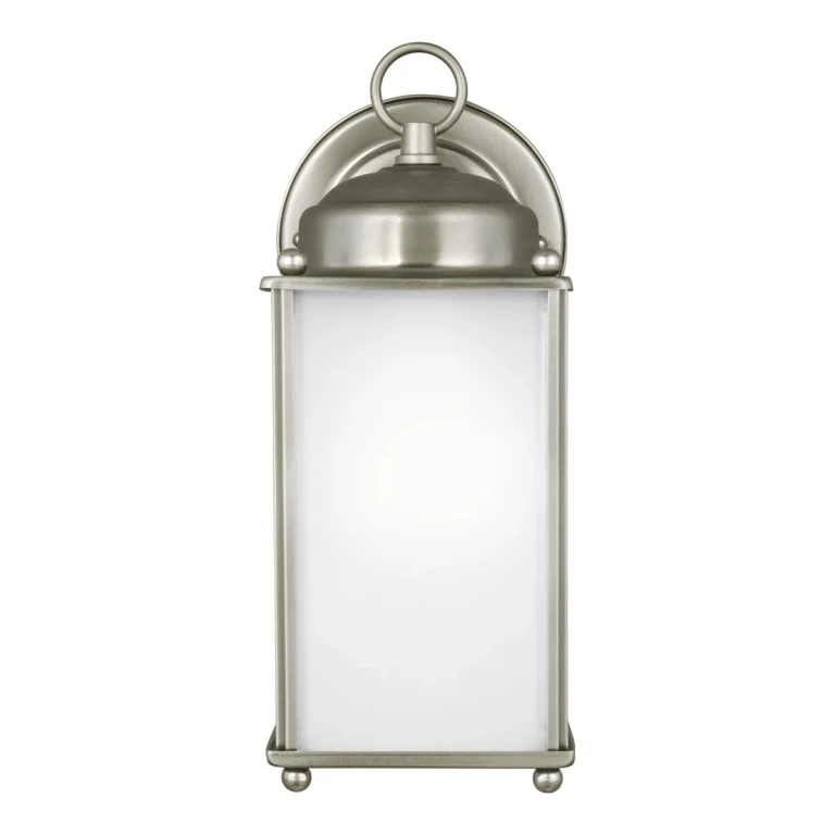 New Castle Outdoor Wall Light in Antique Brushed Nickel