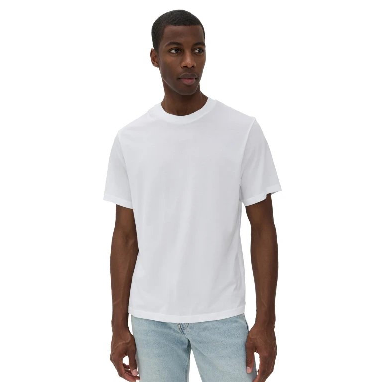 FRAME Light Cotton Tee Smoky Green M