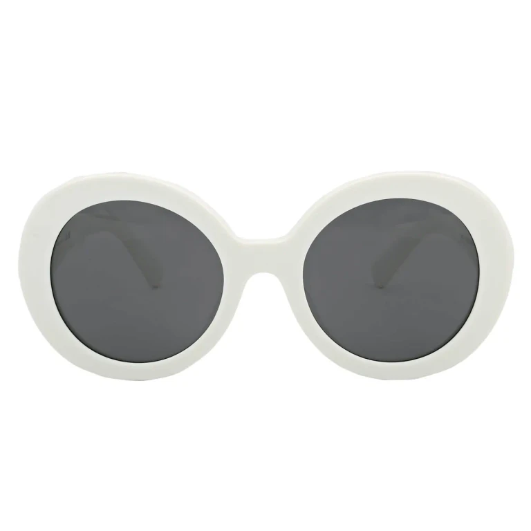 Miu Miu Dark Grey Round Ladies Sunglasses MU 11YS 1425S0 55
