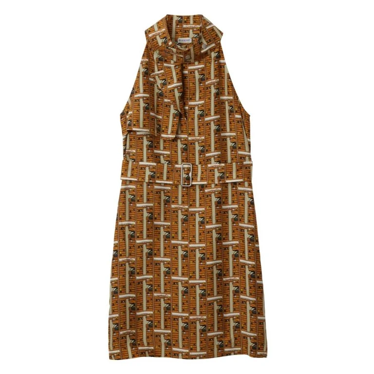 Burberry Bus Silk Halterneck Dress