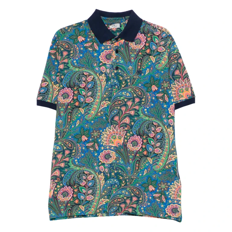 Etro 佩斯利印花Polo衫