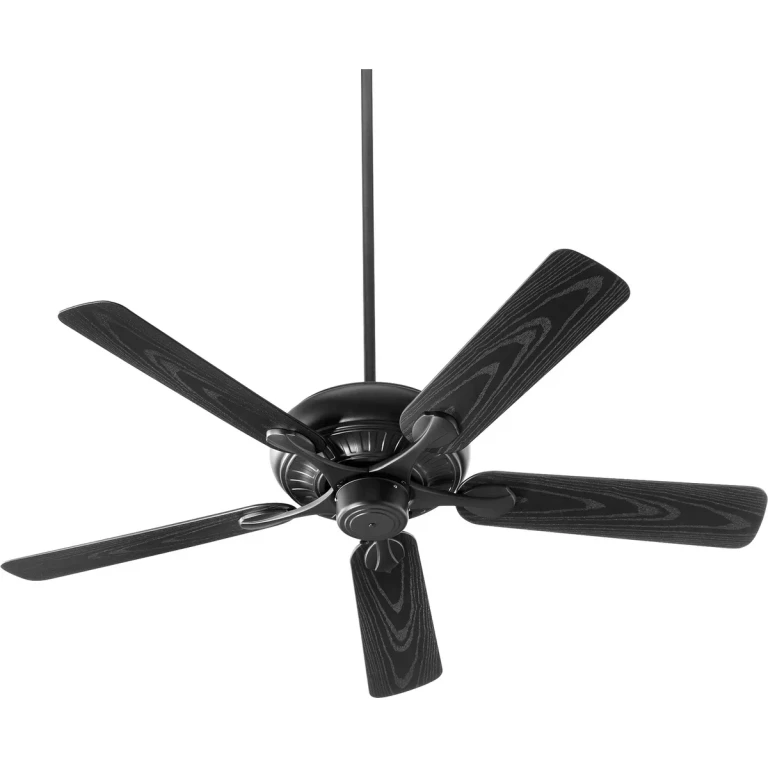 Quorum Pinnacle Patio 52" Outdoor Ceiling Fan in Noir