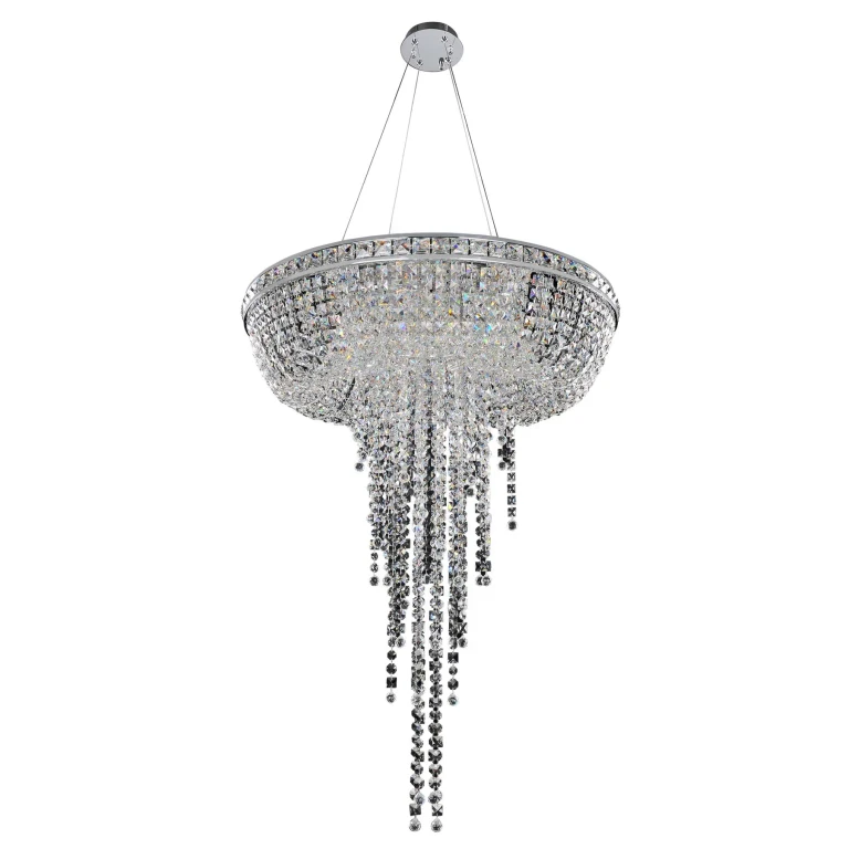 Cascata 8-Light Pendant Light in Chrome