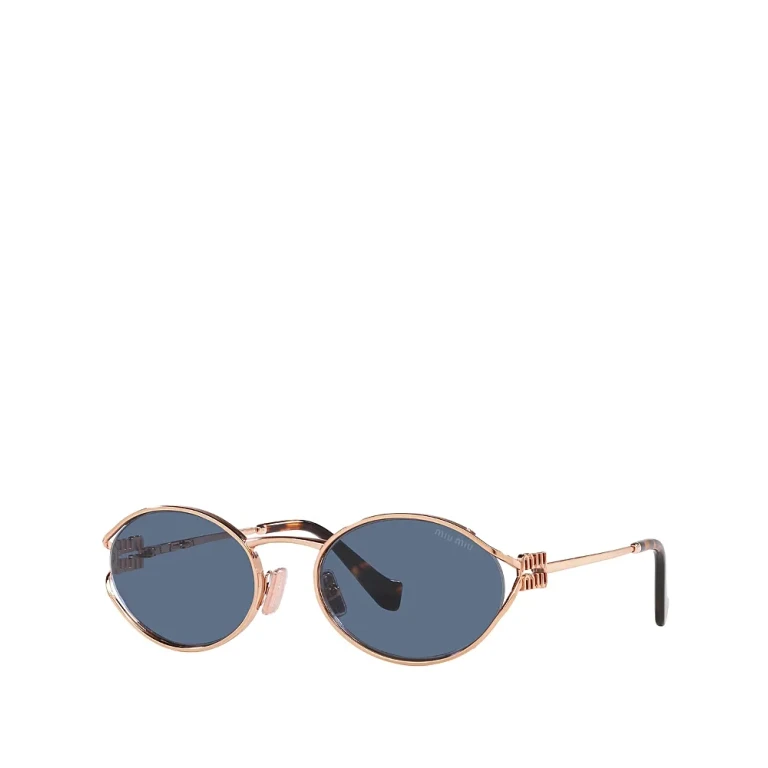 Miu Miu Metal Oval Sunglasses, 54mm