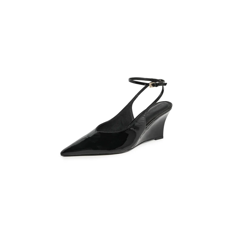 Black Suede Studio Eliana Heels Black Patent Leather 41
