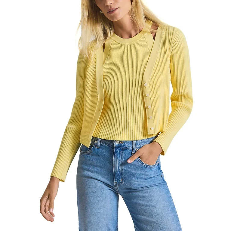 Derek Lam 10 Crosby Lonnie Layered Cardigan