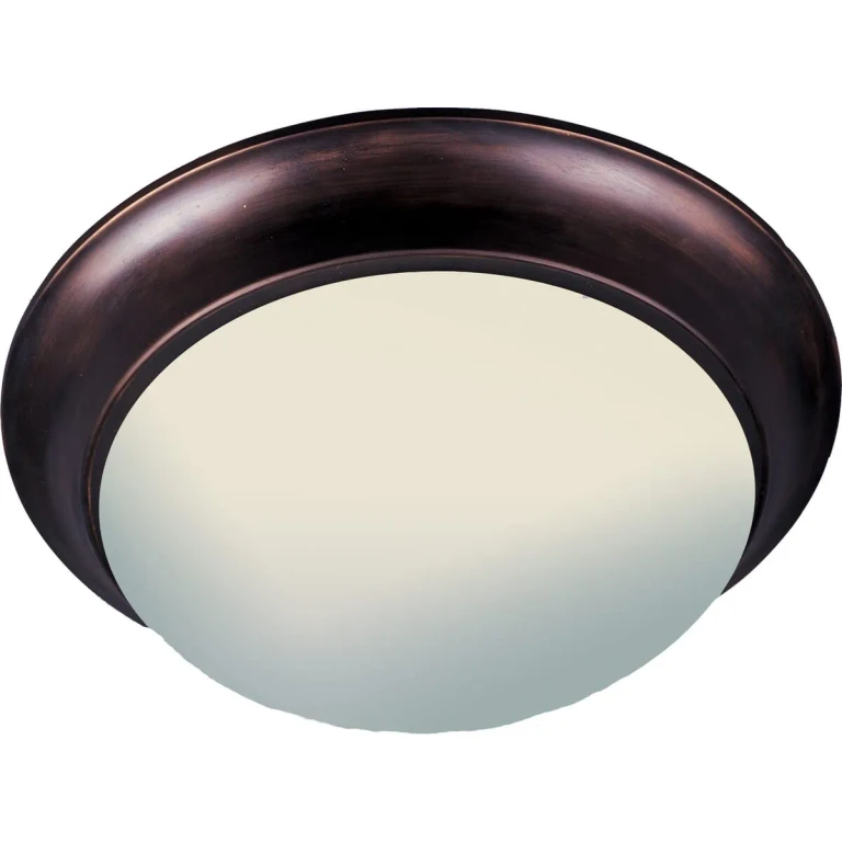 Oil Rubbed Bronze Three Light Flush Mount from the Essentials - 585x Collection