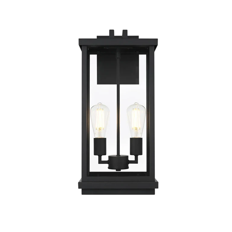 Black Outdoor Wall Sconce from the Theodore Collection