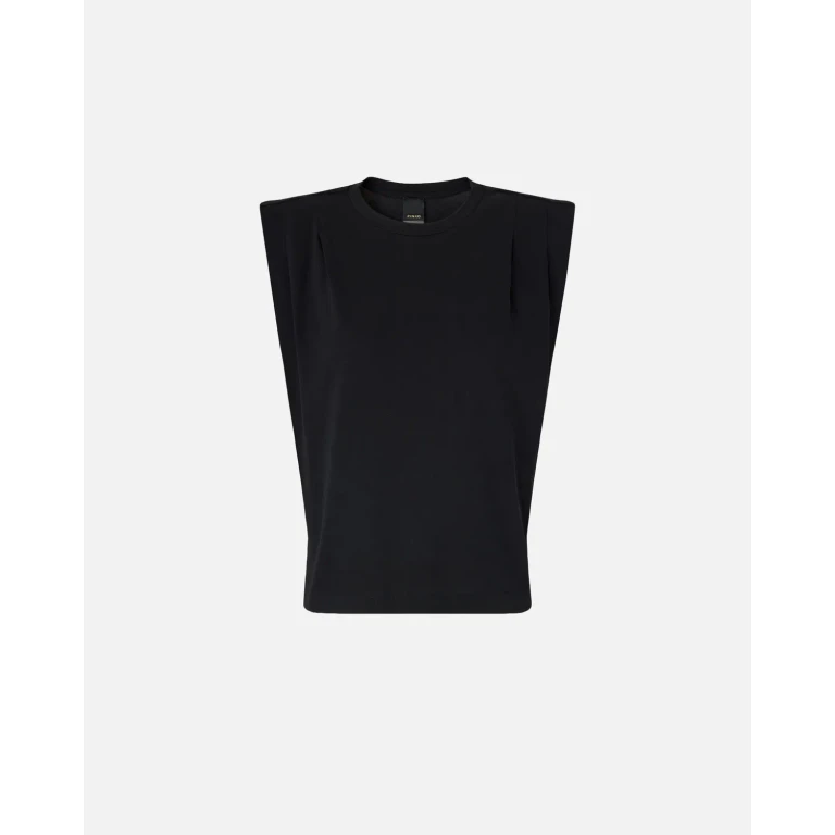 Pinko - T-shirt sans manches en jersey double - XS