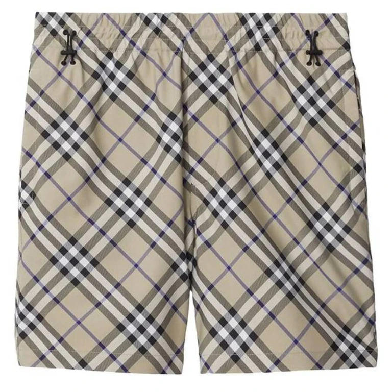 Burberry EKD Embroidered Check Shorts