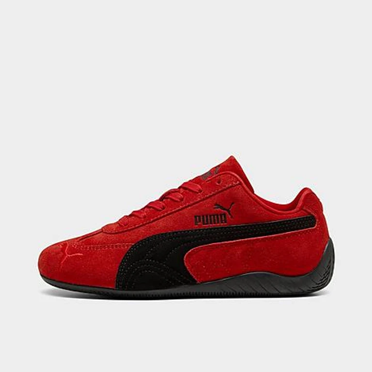 Big Kids Puma Speedcat OG Casual Shoes in For All Time Red/Puma Black Size: 4.0