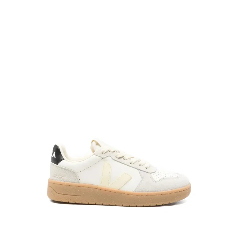 Veja Two-tone Leather And Suede V-82 Sneakers